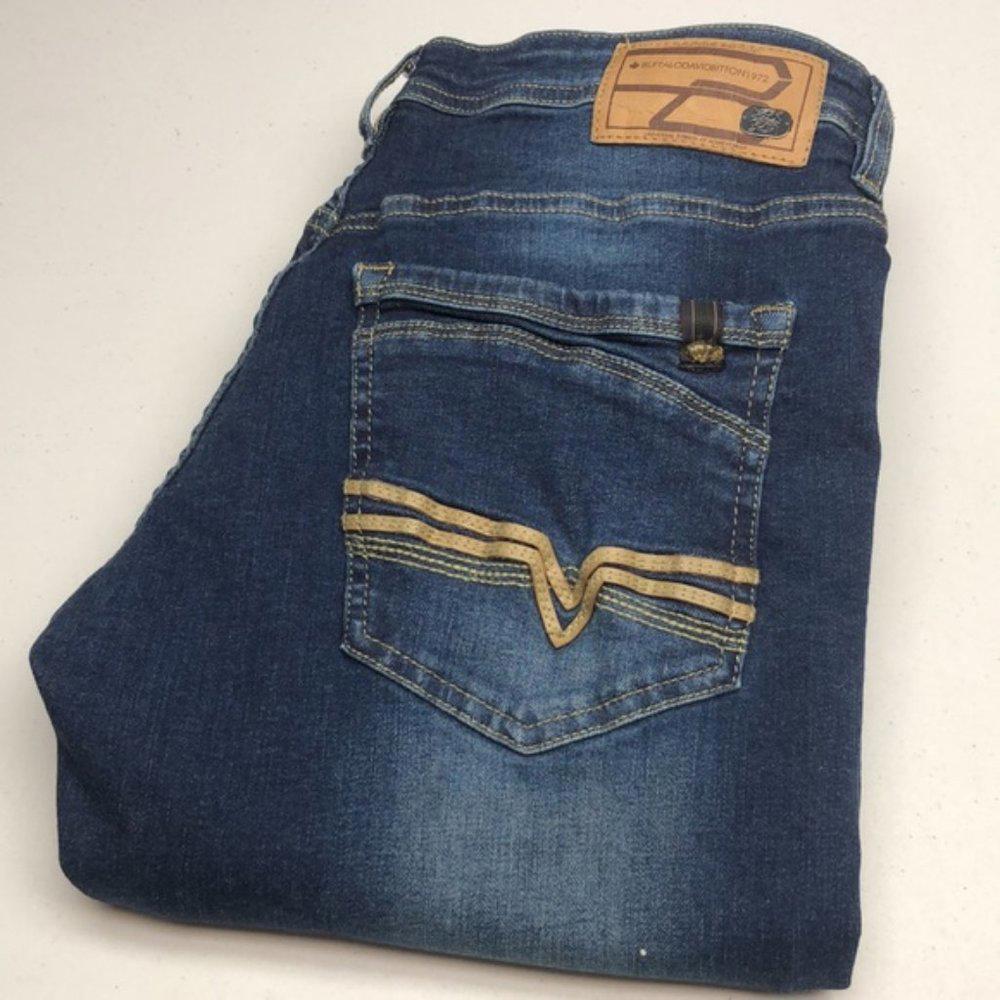VINTAGE MENS DAVID BITTON EVAN-X CROPPED JEANS  30x25 😎